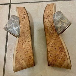 Coach wedge sandals size 11